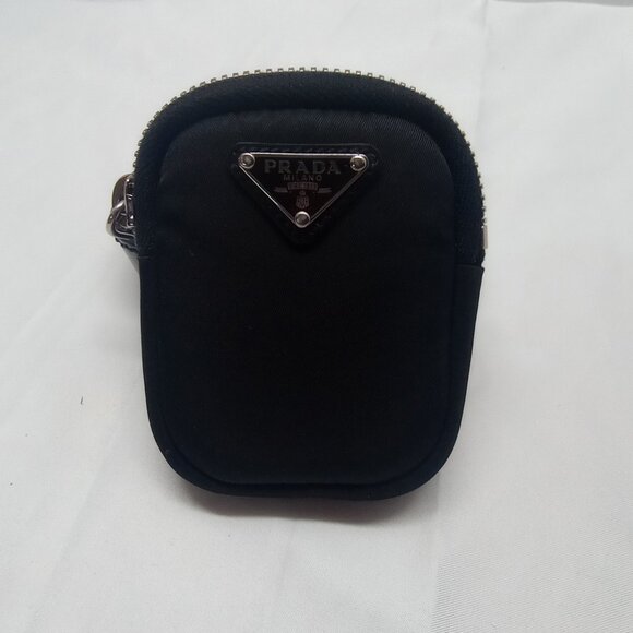 PRADA Tessuto Nylon Pocket Wristlet Pouch – Black - Picture 2 of 15